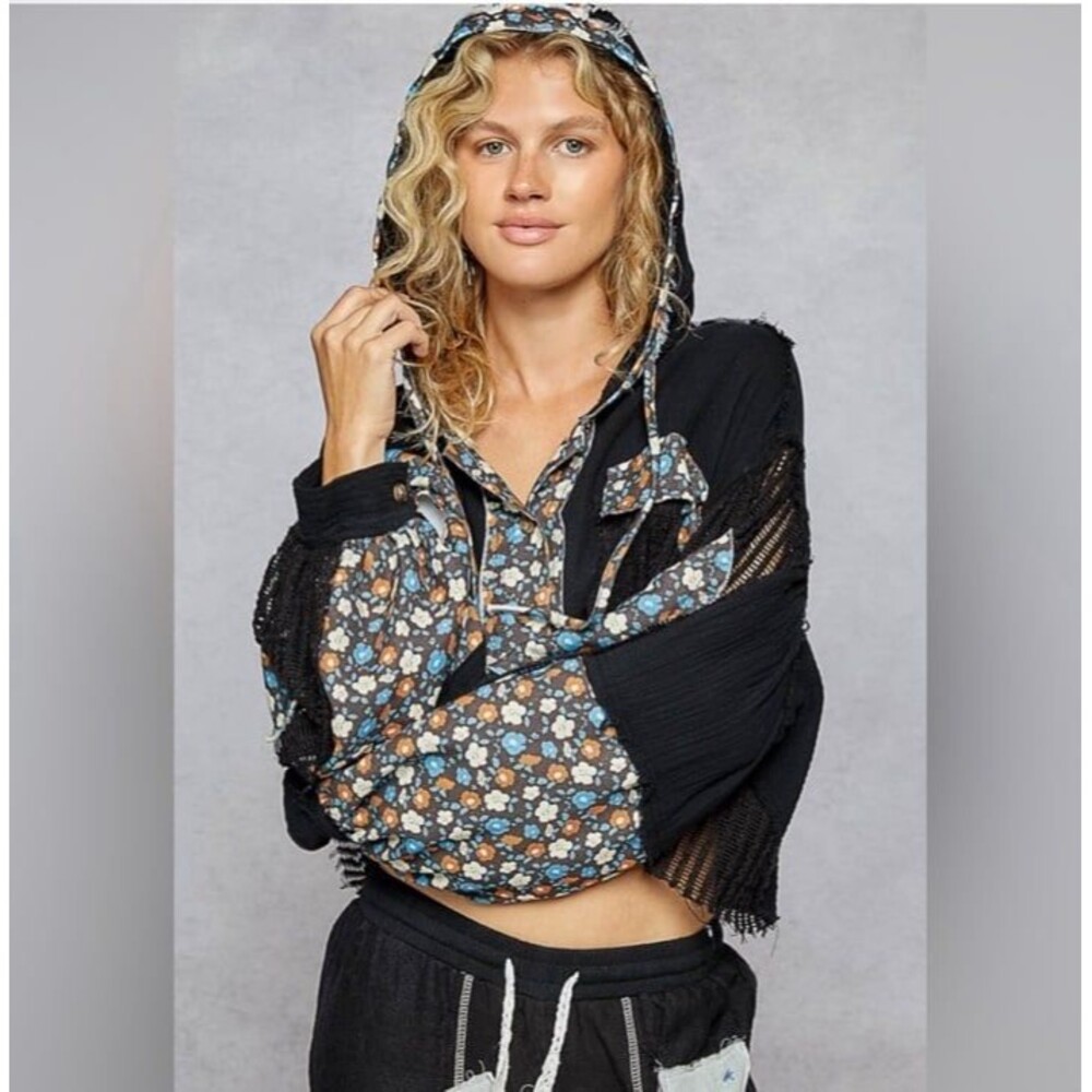 NWOT POL boho hoodie jacket